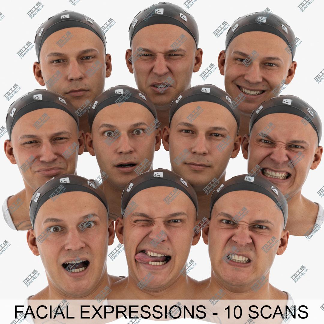 images/goods_img/202105073/3D Marcus Retopologized Clean Scans Main Expression Set - 10 poses/1.jpg